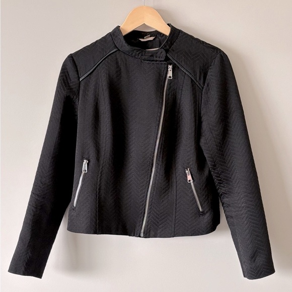 Soia & Kyo Chevron Moto Jacket – Size Large - Picture 1 of 4